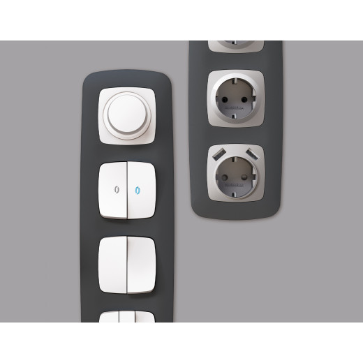 OF140803 Рамка OMEGA Ecta (Графит Мягкое касание) 3-ая