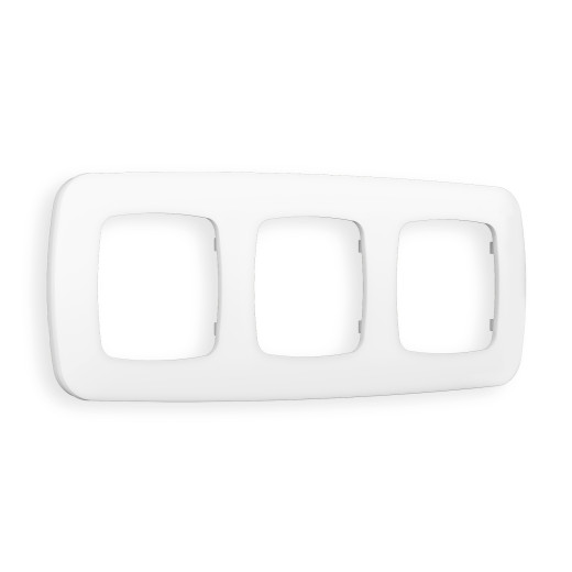 OF140123 Рамка OMEGA Ecta (Белый матовый) 3-ая