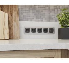 OF140403 Рамка OMEGA Ecta (Серебро глянец) 3-ая