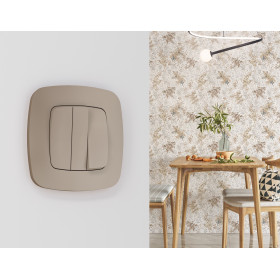 OF140363 Рамка OMEGA Ecta (Серо-бежевый матовый) 3-ая