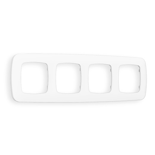 OF140124 Рамка OMEGA Ecta (Белый матовый) 4-ая