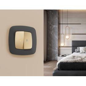 OF140804 Рамка OMEGA Ecta (Графит Мягкое касание) 4-ая