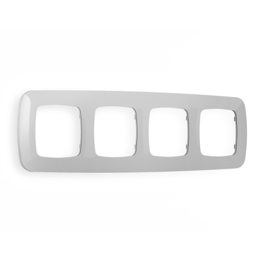 OF140404 Рамка OMEGA Ecta (Серебро глянец) 4-ая