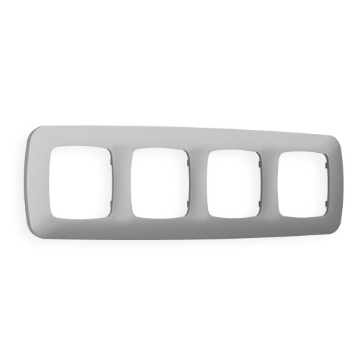 OF140504 Рамка OMEGA Ecta (Сталь матовый) 4-ая