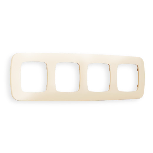 OF140334 Рамка OMEGA Ecta (Бежевый матовый) 4-ая