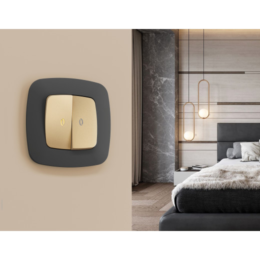 OF140805 Рамка OMEGA Ecta (Графит Мягкое касание) 5-ая