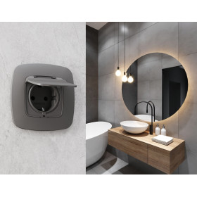 OF140655 Рамка OMEGA Ecta (Антрацит серый) 5-ая