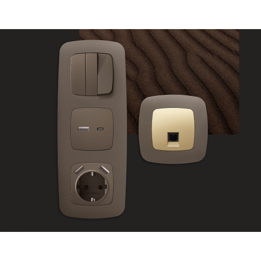 OF140635 Рамка OMEGA Ecta (Темная бронза матовый) 5-ая