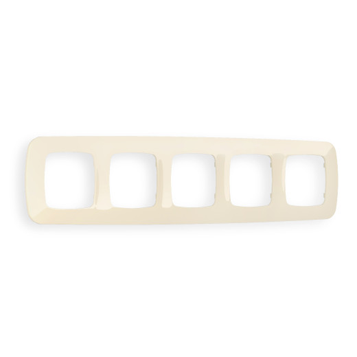 OF140305 Рамка OMEGA Ecta (Бежевый глянец) 5-ая