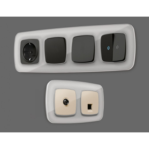 OF320401 Рамка OMEGA Radian (Серебро Стекло органическое) 1-ая