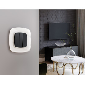 OF320104 Рамка OMEGA Radian (Белый Стекло органическое) 4-ая