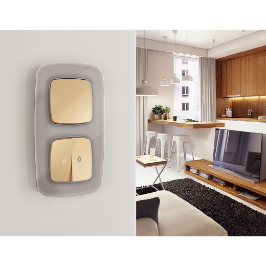 OF320504 Рамка OMEGA Radian (Сталь Стекло органическое) 4-ая