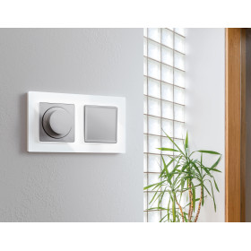 AF380101 Рамка ALFA Platos (Белый Стекло закаленное натуральное) 1-ая