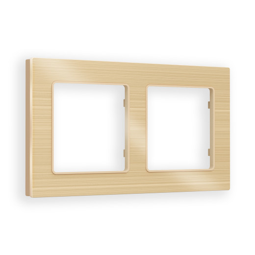 AF550302 Рамка ALFA Platos (Шампань Металл шлифованный) 2-ая