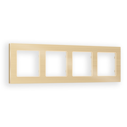 AF550304 Рамка ALFA Platos (Шампань Металл шлифованный) 4-ая