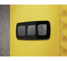 OF350802 Рамка OMEGA Radian (Черный Стекло закаленное натуральное) 2-ая