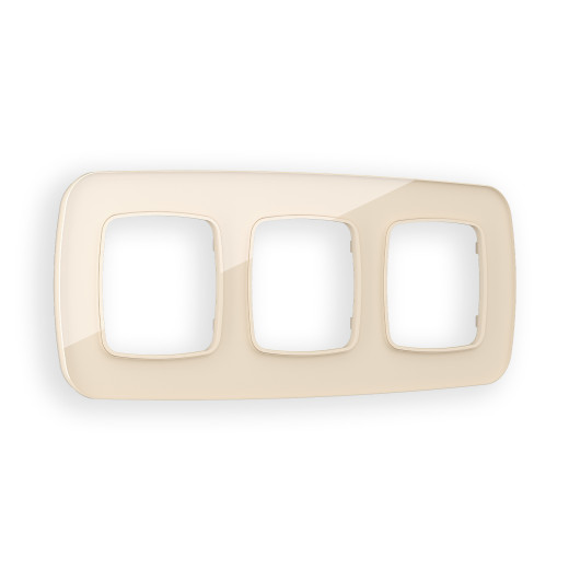 OF350303 Рамка OMEGA Radian (Бежевый Стекло закаленное натуральное) 3-ая