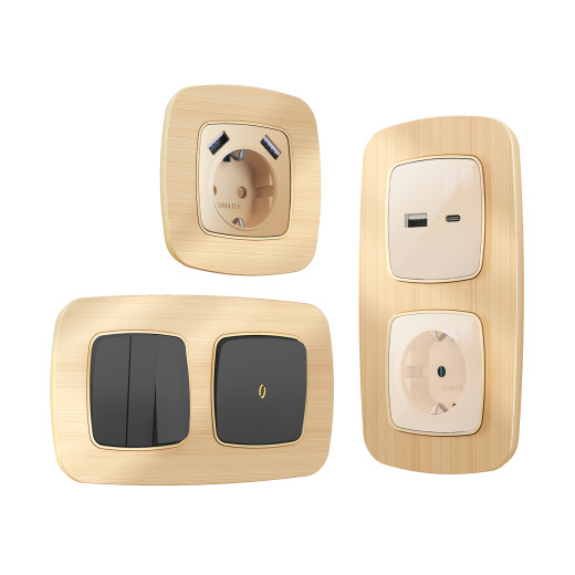 OF580301 Рамка OMEGA Radian (Шампань Металл шлифованный) 1-ая