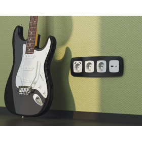 OF580502 Рамка OMEGA Radian (Черный Металл шлифованный) 2-ая