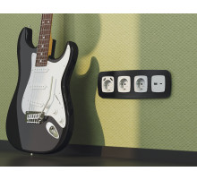 OF580503 Рамка OMEGA Radian (Черный Металл шлифованный) 3-ая