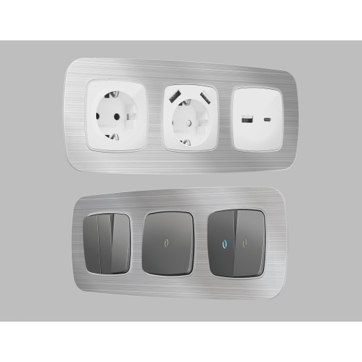 OF580103 Рамка OMEGA Radian (Серебро Металл шлифованный) 3-ая