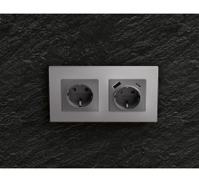 AF250501 Рамка ALFA Qubi (Сталь матовый) 1-ая