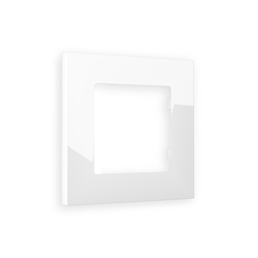 AF250101 Рамка ALFA Qubi (Белый глянец) 1-ая