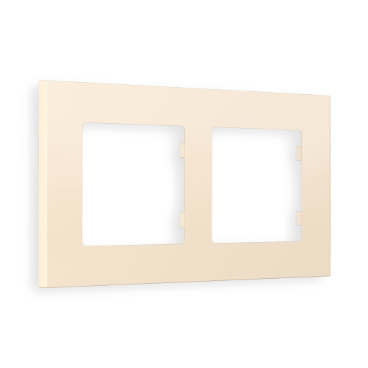 AF250332 Рамка ALFA Qubi (Бежевый матовый) 2-ая