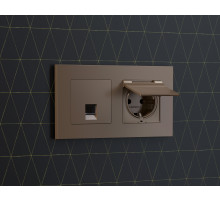 AF250632 Рамка ALFA Qubi (Темная бронза матовый) 2-ая