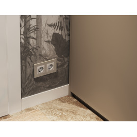 AF250362 Рамка ALFA Qubi (Серо-бежевый матовый) 2-ая