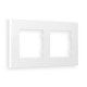 AF250122 Рамка ALFA Qubi (Белый матовый) 2-ая