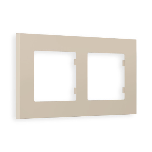 AF250362 Рамка ALFA Qubi (Серо-бежевый матовый) 2-ая