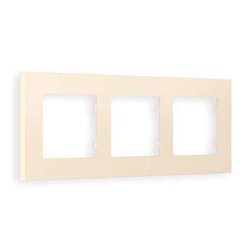 AF250333 Рамка ALFA Qubi (Бежевый матовый) 3-ая