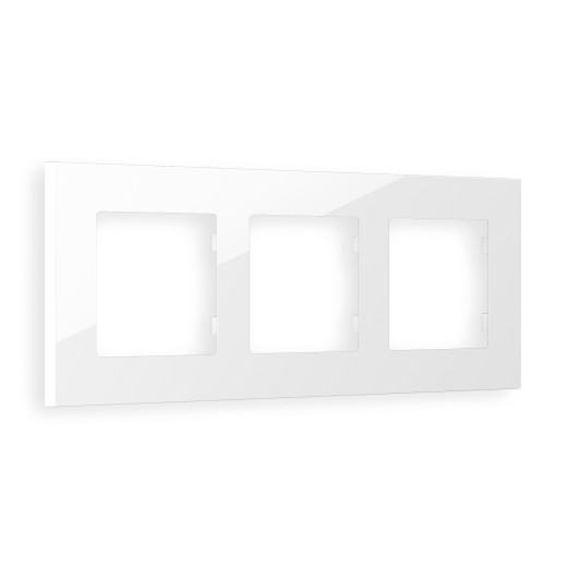 AF250103 Рамка ALFA Qubi (Белый глянец) 3-ая