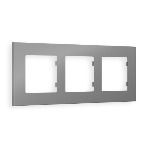 AF250503 Рамка ALFA Qubi (Сталь матовый) 3-ая