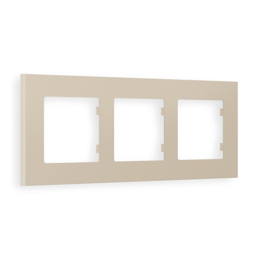 AF250363 Рамка ALFA Qubi (Серо-бежевый матовый) 3-ая