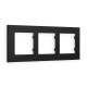 AF250703 Рамка ALFA Qubi (Черный матовый) 3-ая