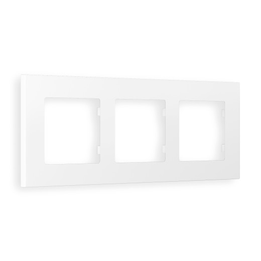 AF250123 Рамка ALFA Qubi (Белый матовый) 3-ая