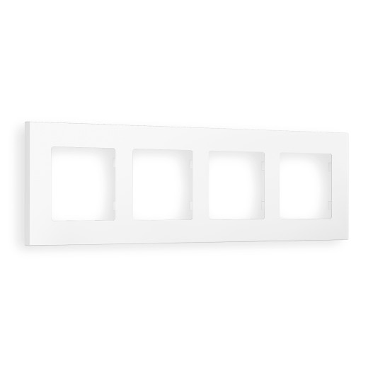 AF250124 Рамка ALFA Qubi (Белый матовый) 4-ая