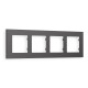 AF250654 Рамка ALFA Qubi (Антрацит серый) 4-ая