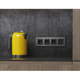 AF250654 Рамка ALFA Qubi (Антрацит серый) 4-ая