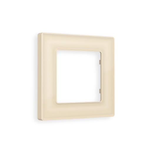 AF580301 Рамка ALFA Arctic (Бежевый Стекло органическое) 1-ая