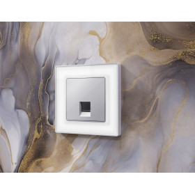 AF580131 Рамка ALFA Arctic (Белый Стекло органическое/Серебро) 1-ая