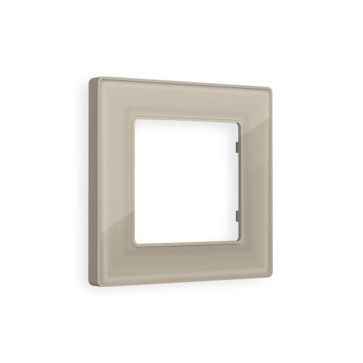 AF580361 Рамка ALFA Arctic (Серо-бежевый Стекло органическое) 1-ая