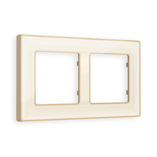 AF580342 Рамка ALFA Arctic (Бежевый Стекло органическое/Шампань) 2-ая