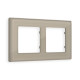 AF580362 Рамка ALFA Arctic (Серо-бежевый Стекло органическое) 2-ая
