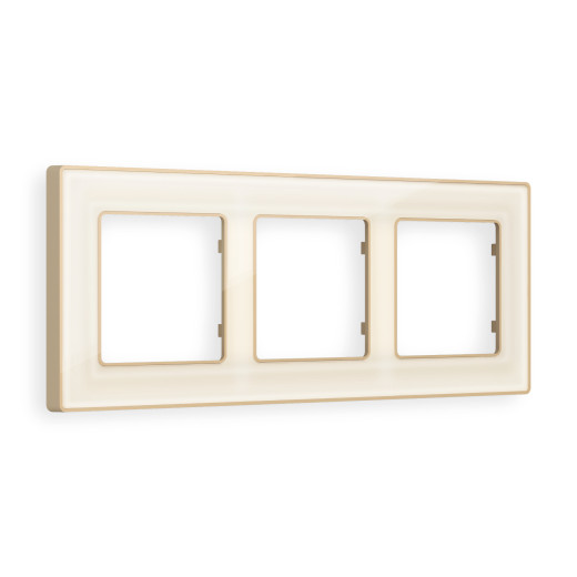 AF580343 Рамка ALFA Arctic (Бежевый Стекло органическое/Шампань) 3-ая