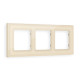 AF580303 Рамка ALFA Arctic (Бежевый Стекло органическое) 3-ая
