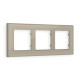 AF580363 Рамка ALFA Arctic (Серо-бежевый Стекло органическое) 3-ая