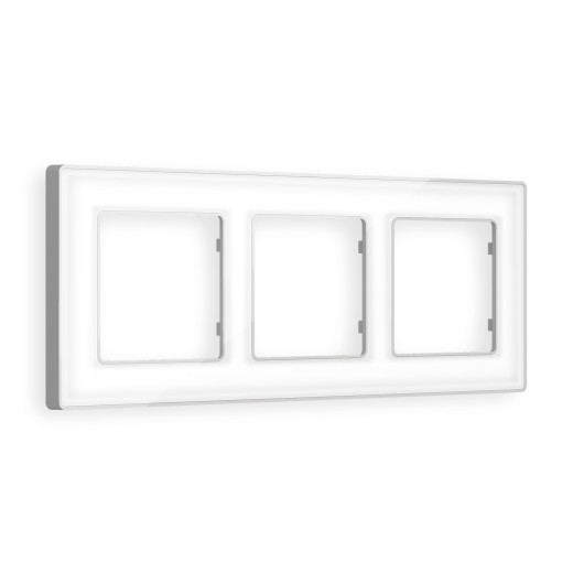 AF580133 Рамка ALFA Arctic (Белый Стекло органическое/Серебро) 3-ая